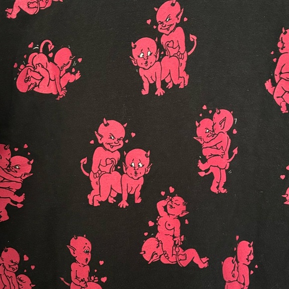 Fashion Victim Devil Sex Vintage Shirt XL Black - Picture 3 of 4